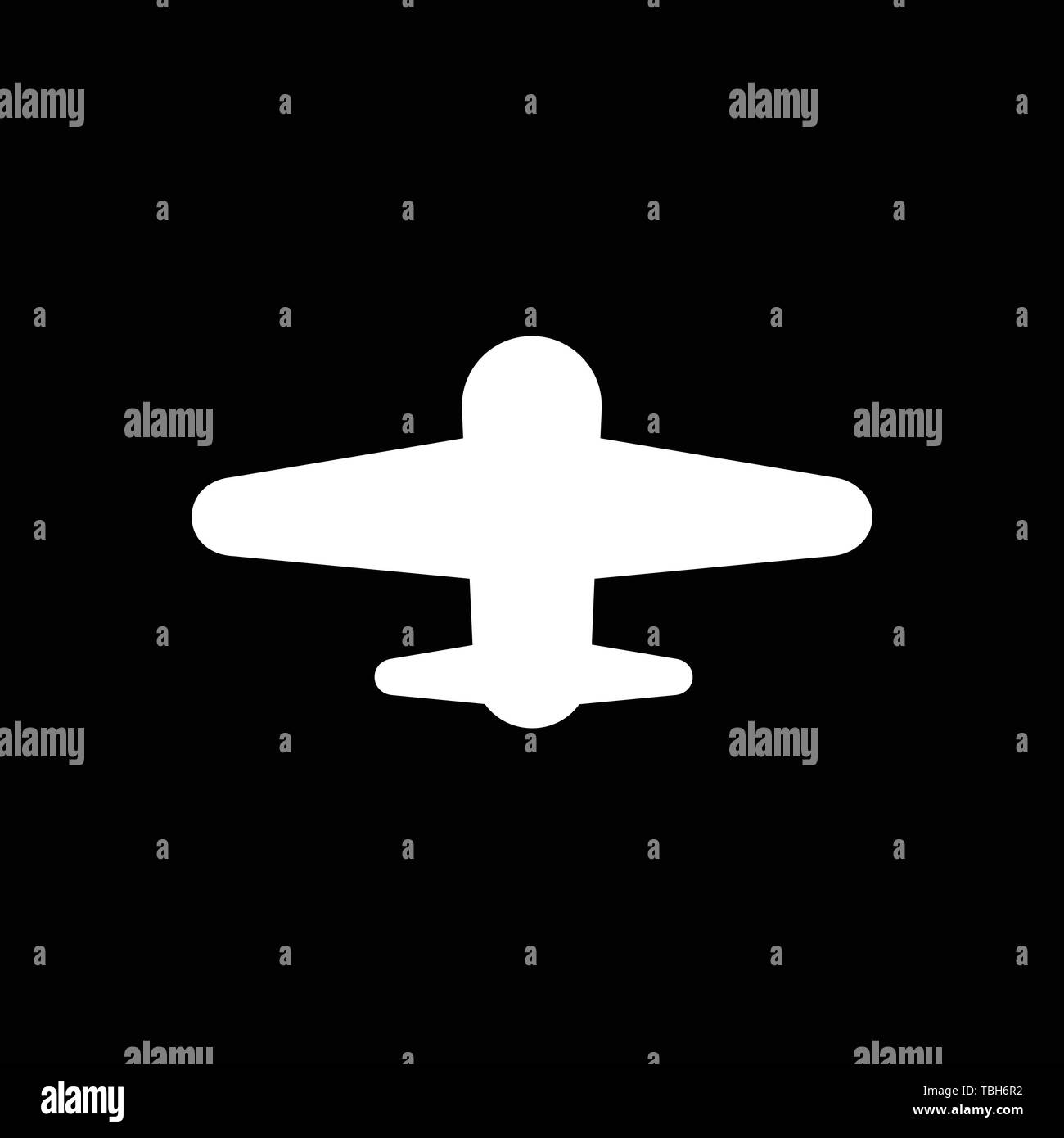 Airplane flat icon - travel and transport vector Stock Vector Image ...