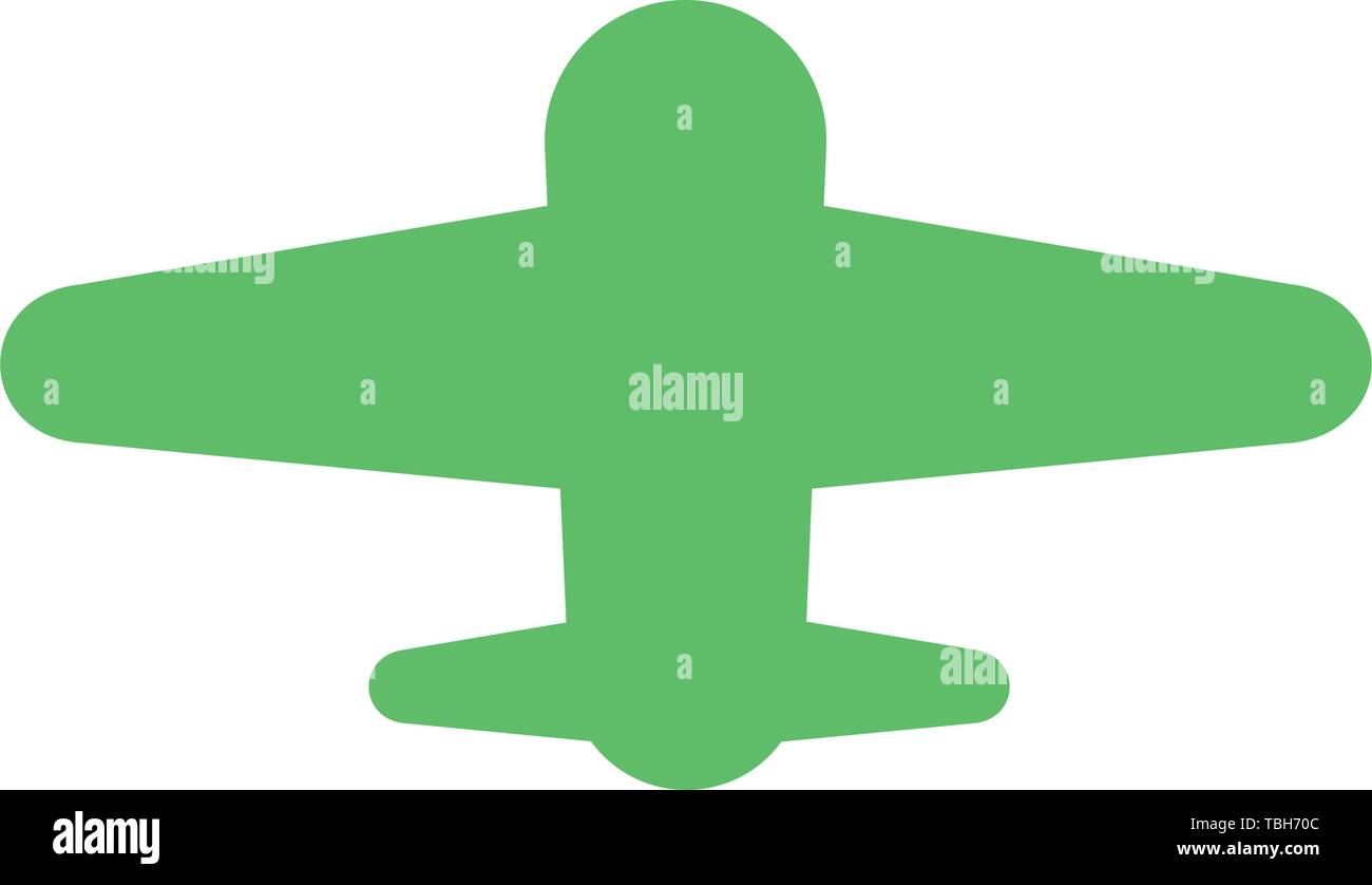 Airplane flat icon - travel and transport vector Stock Vector Image ...