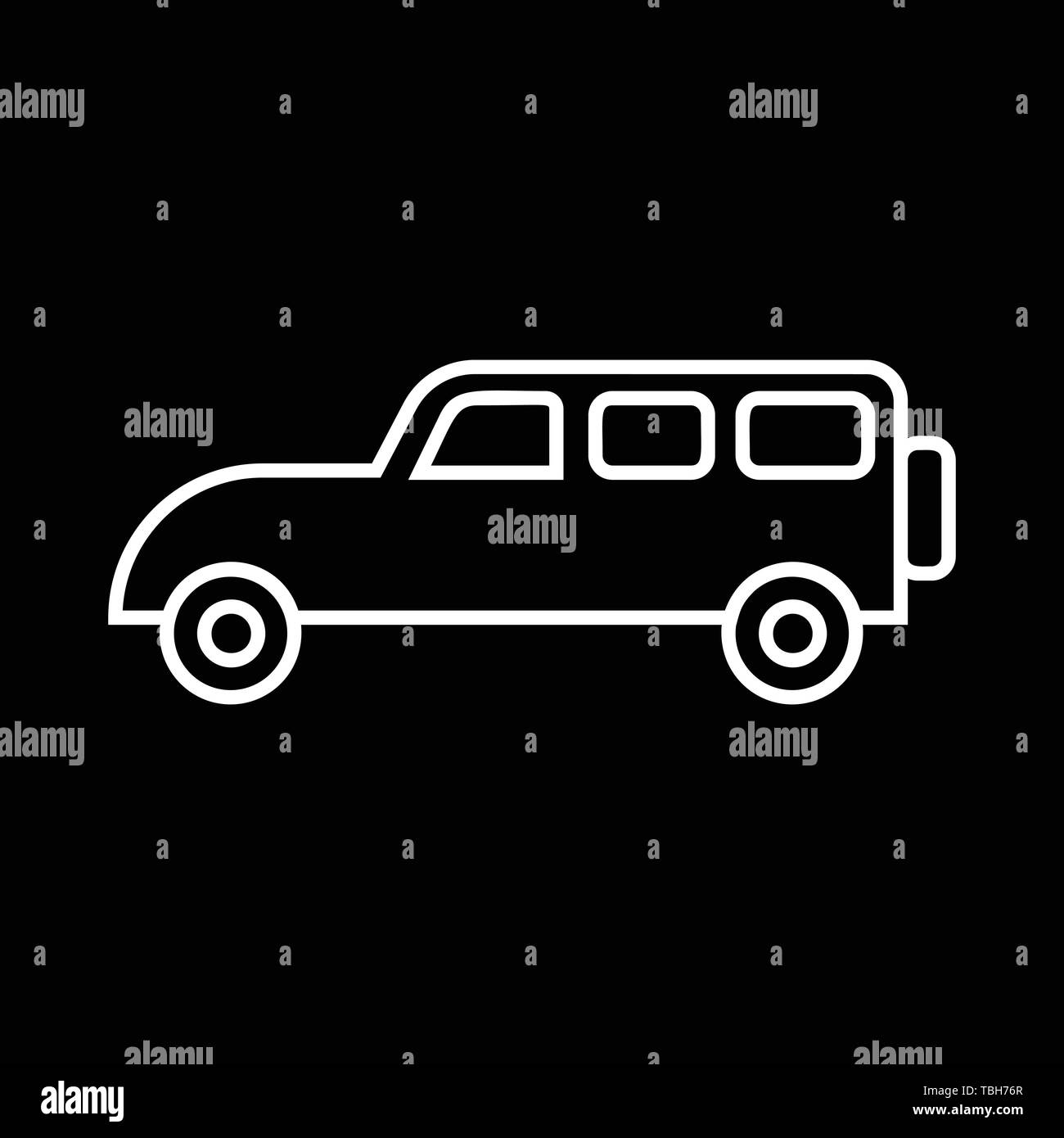 Car flat icon - vector Stock Vector Image & Art - Alamy