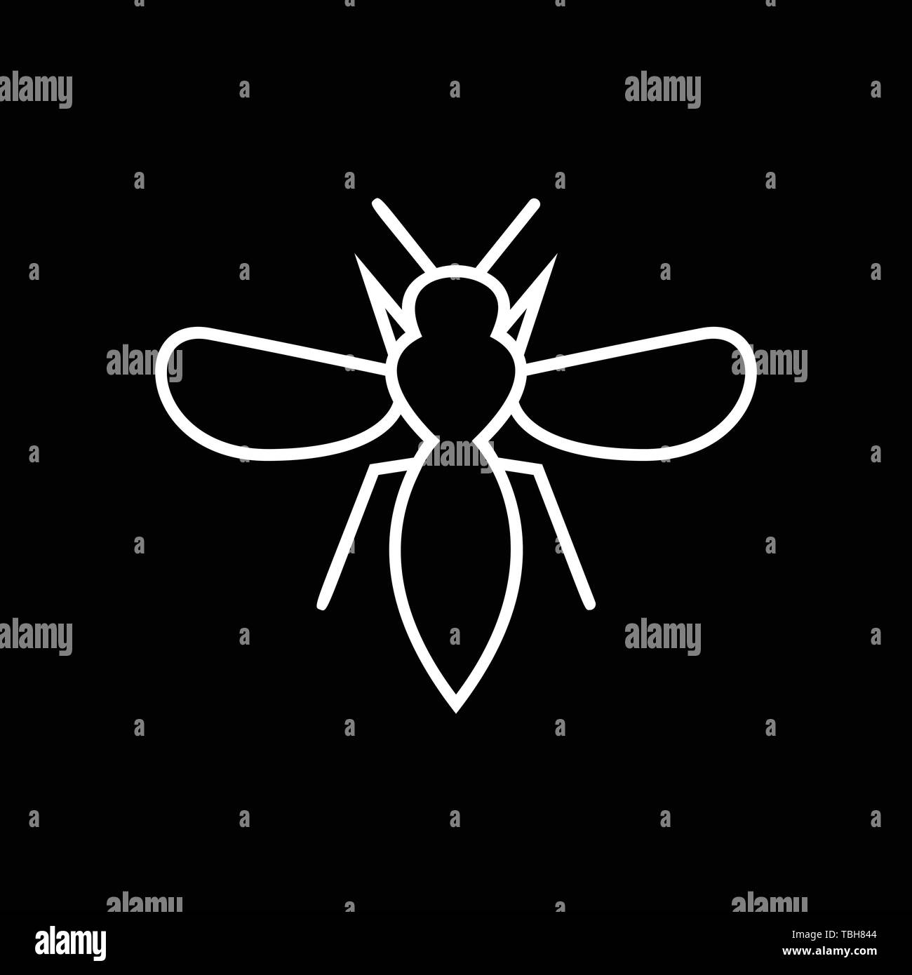 Bee Insect icon - vector Stock Vector