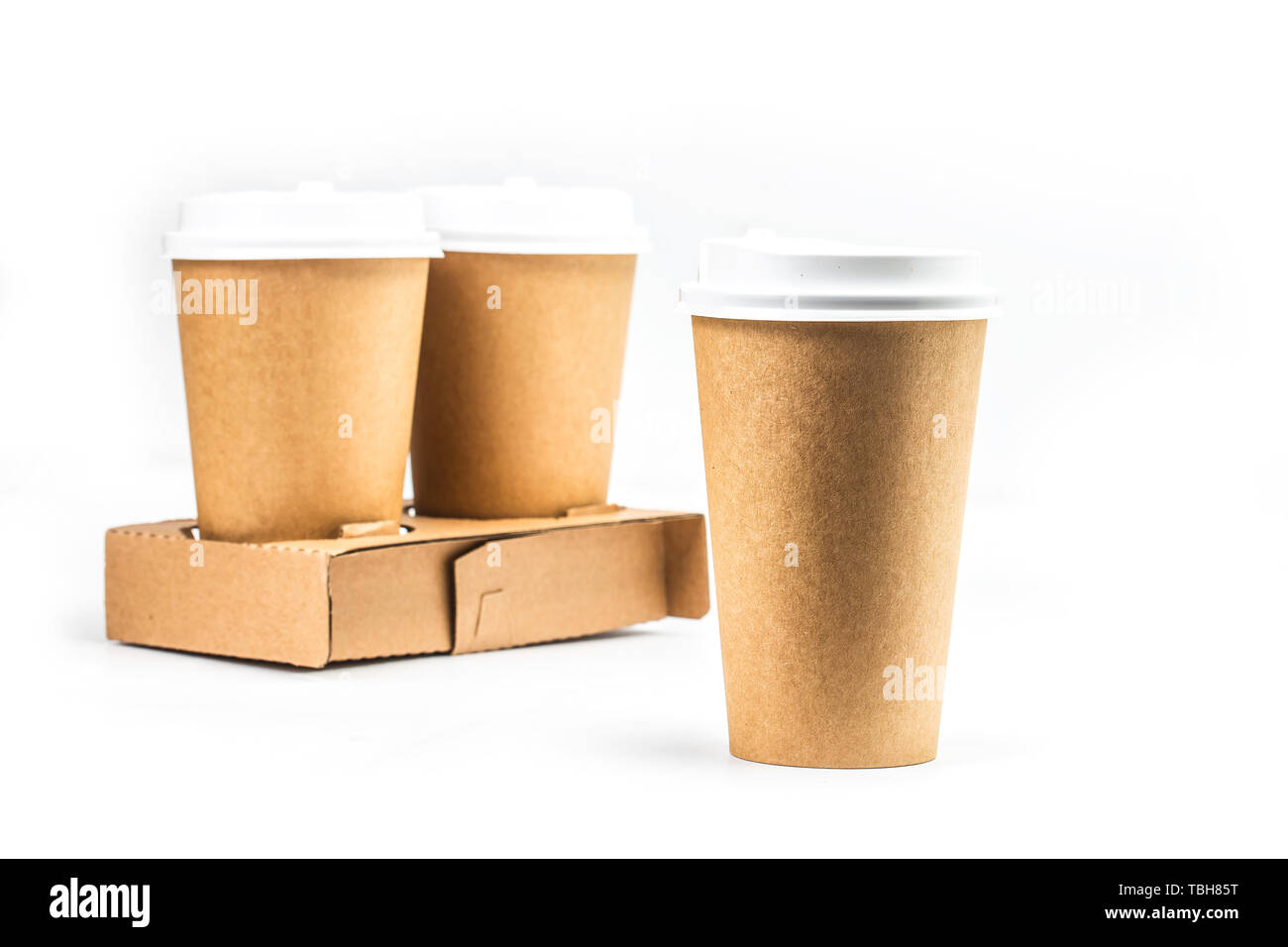 Cowhide paper cup Stock Photo