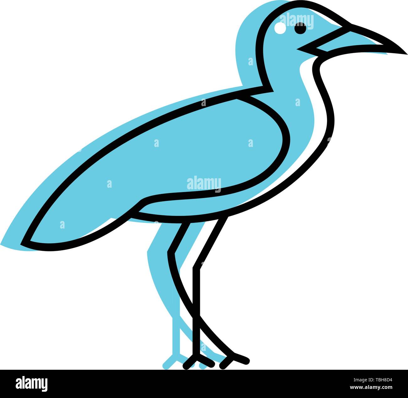 Flamingo icon vector template - Sign Stock Vector