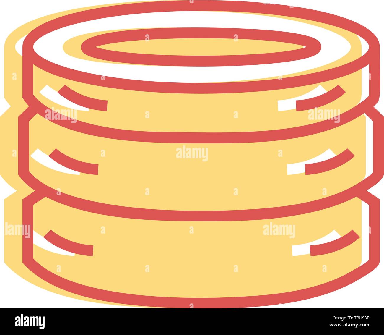 Money icon linear fill. Coin sign vector Stock Vector Image & Art - Alamy
