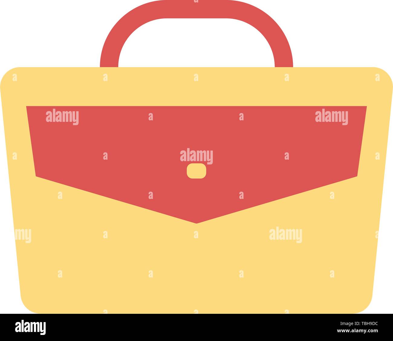 Business briefcase flat icon - Vector Stock Vector
