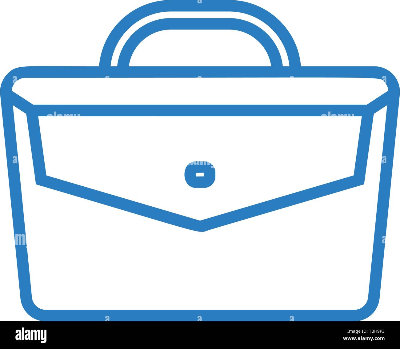 Business briefcase line art icon - Vector Stock Vector