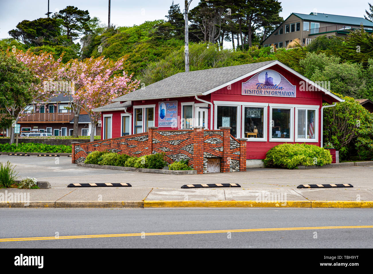 Bandon Visitor Information building in Old Town Bandon. Bandon, Oregon