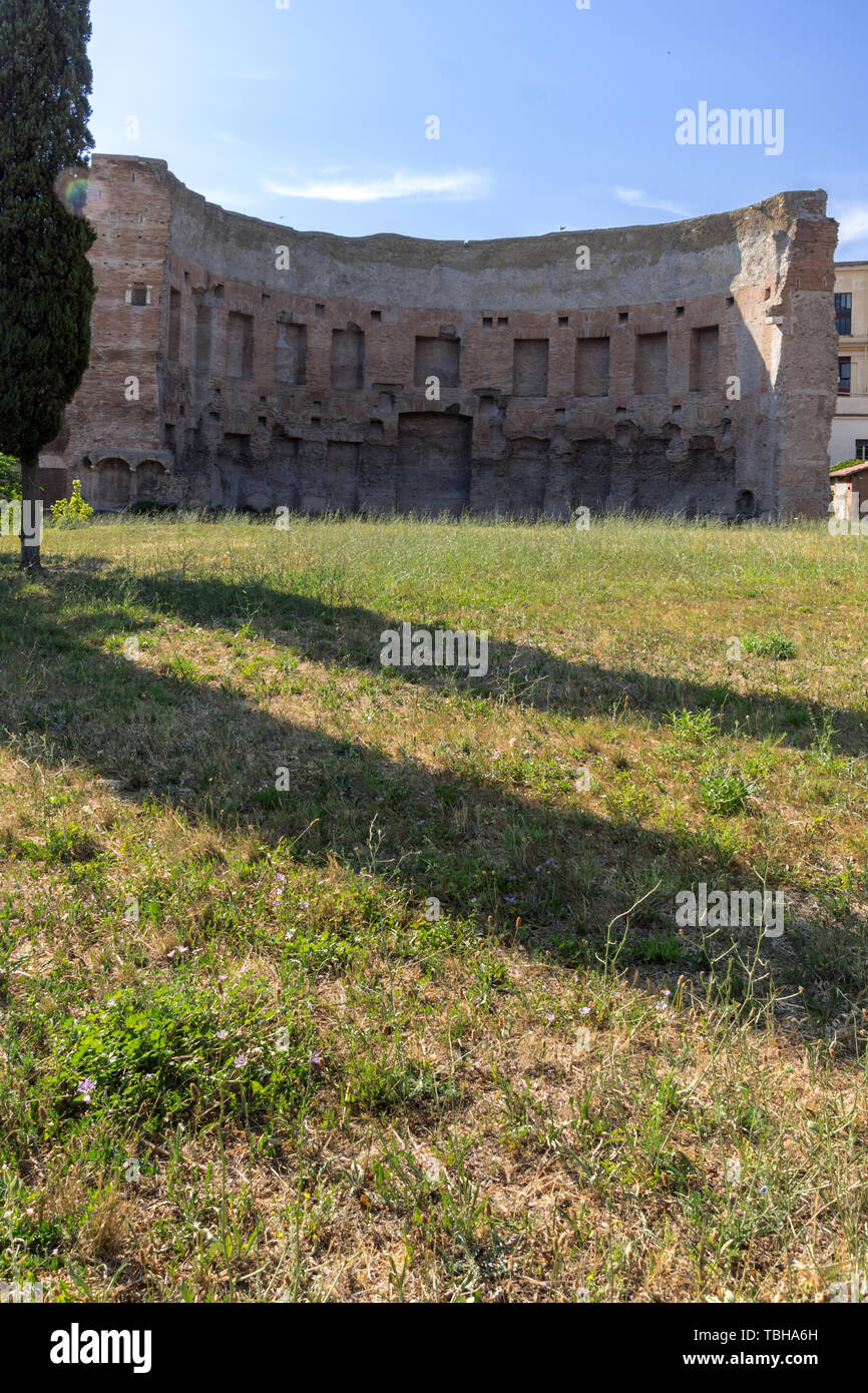 ROME, ITALY - JUNE 23, 2017: Panorama of Ruins of Domus Aurea in city of Rome, Italy Stock Photo