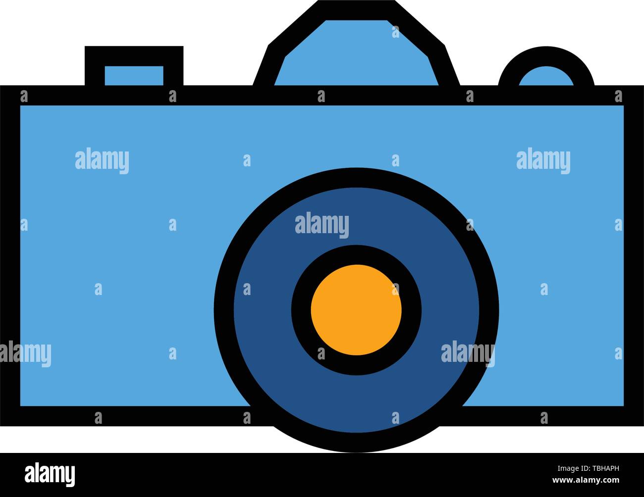 Pocket digital camera icon - vector Stock Vector