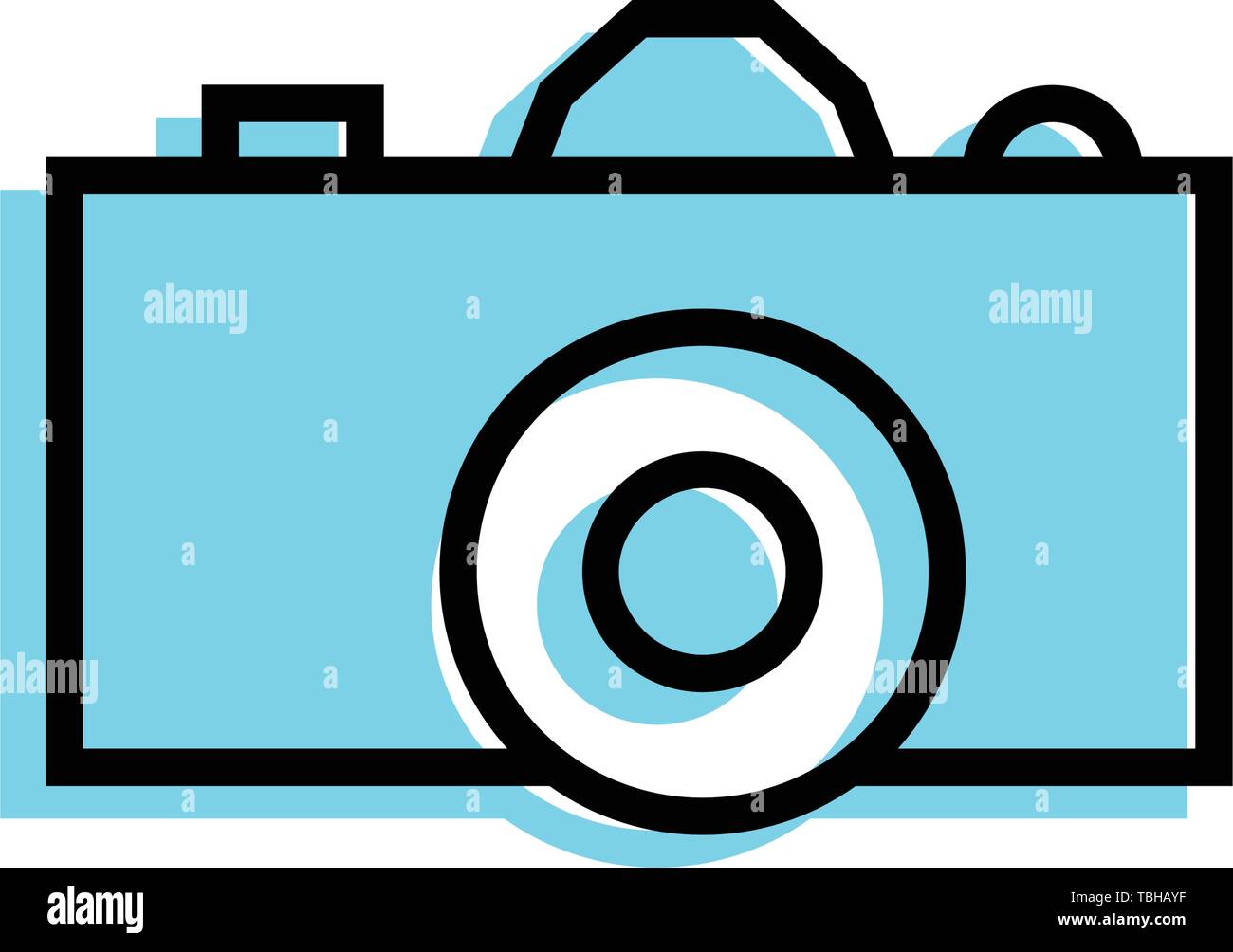 Pocket digital camera icon - vector Stock Vector