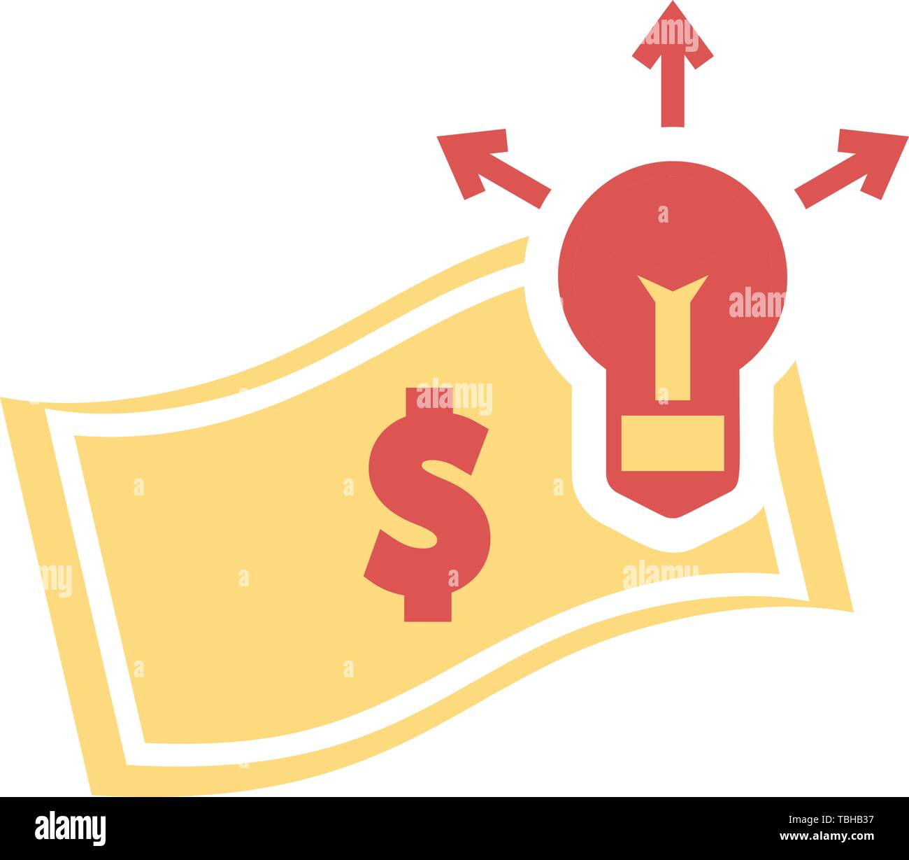 Money Making Ideas - Flat style design icon - vector Stock Vector