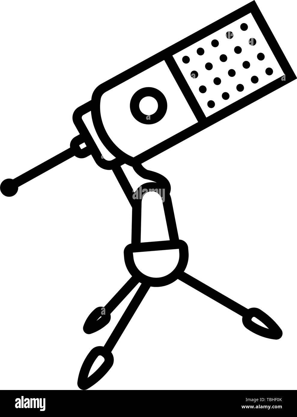Microphone icon vector - Line art Stock Vector Image & Art - Alamy