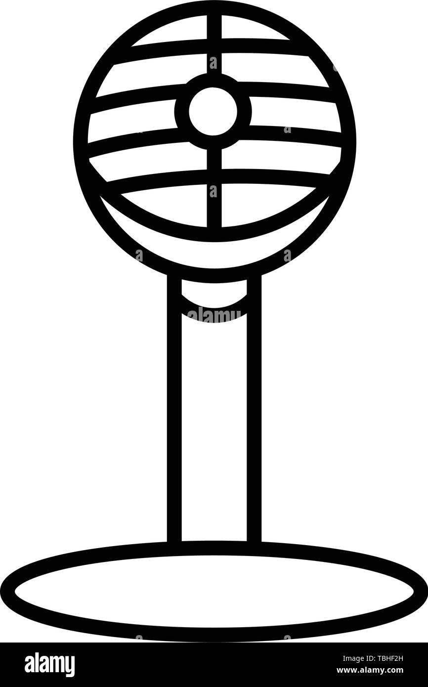 Microphone icon vector - Line art Stock Vector Image & Art - Alamy