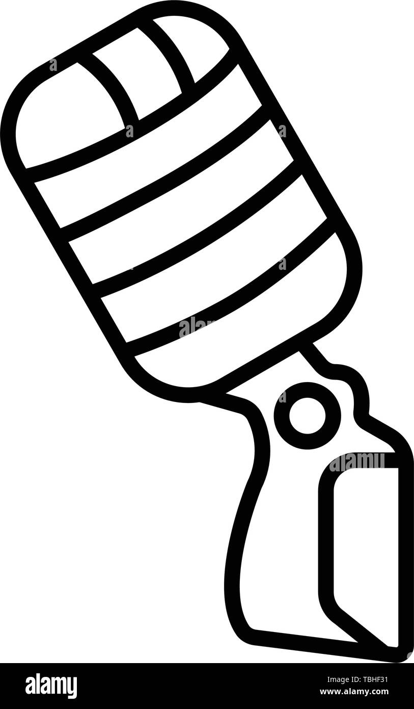 Microphone icon vector - Line art Stock Vector Image & Art - Alamy