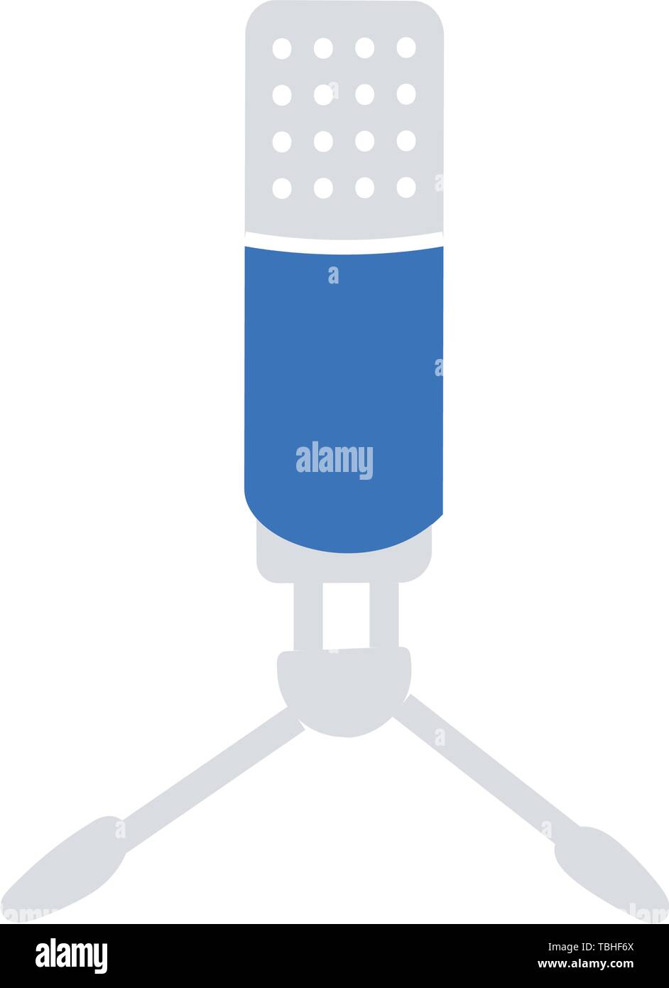 Microphone icon vector - Flat sign Stock Vector Image & Art - Alamy