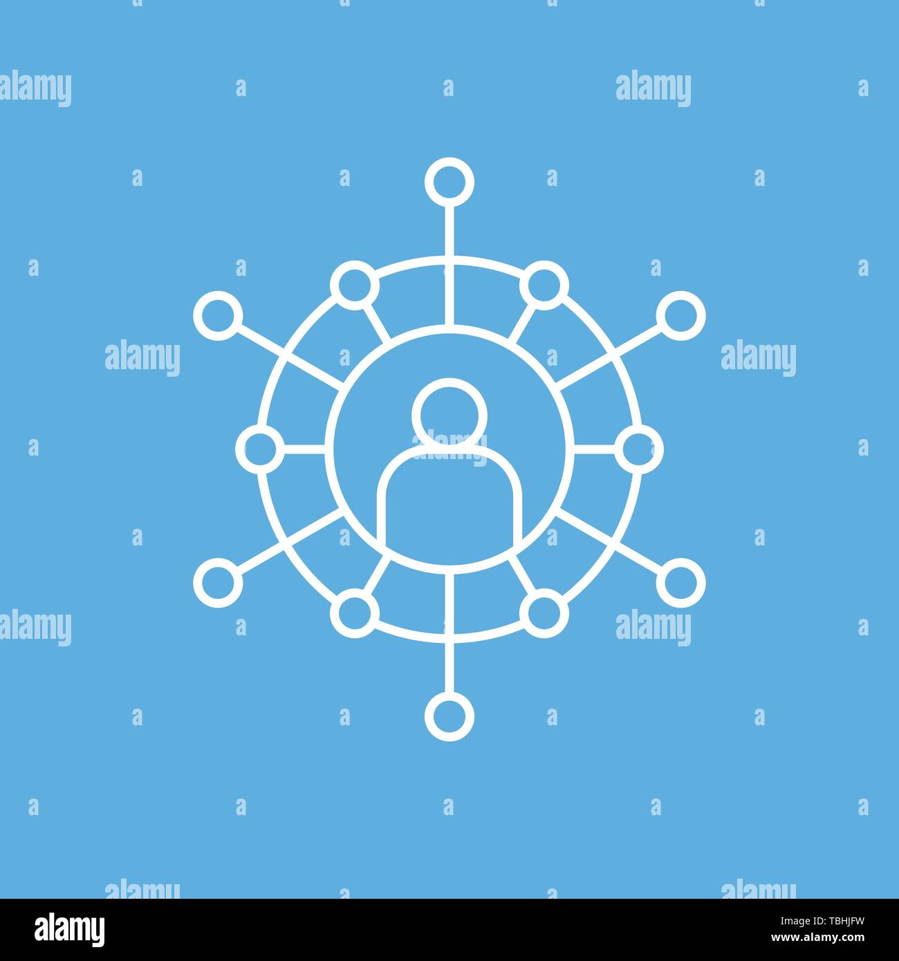 Business communication and networking icon - vector Stock Vector Image ...