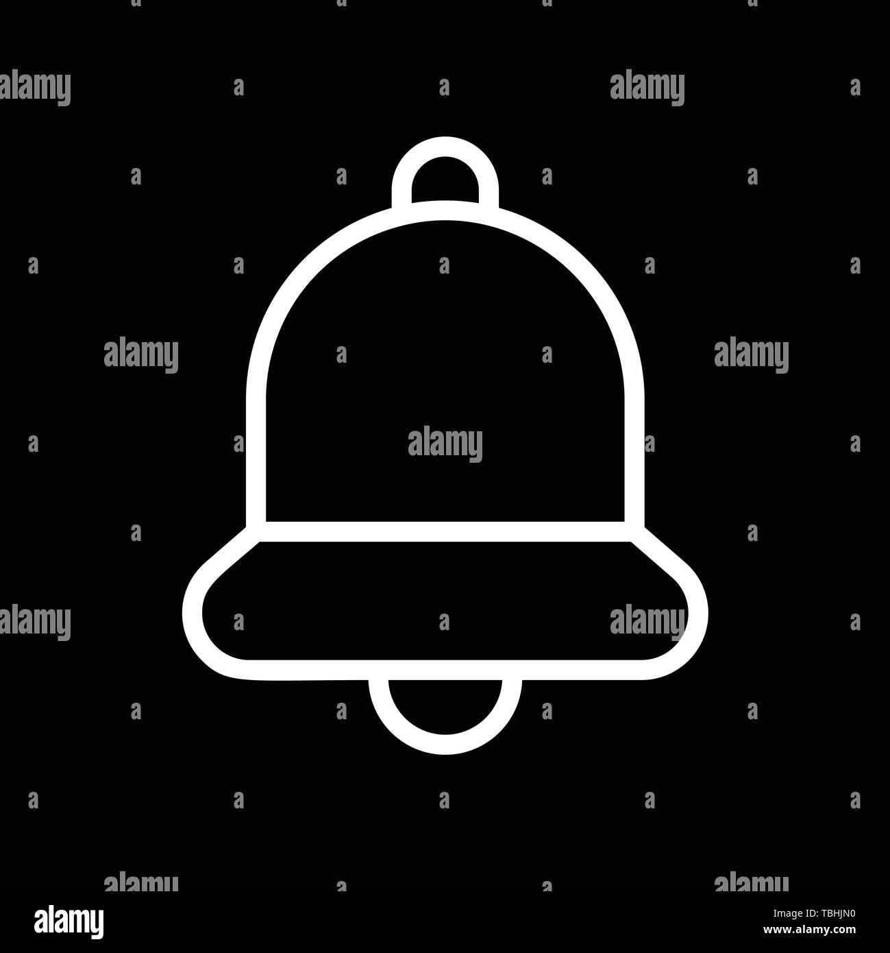 Bell sign - Alert bell icon - vector Stock Vector