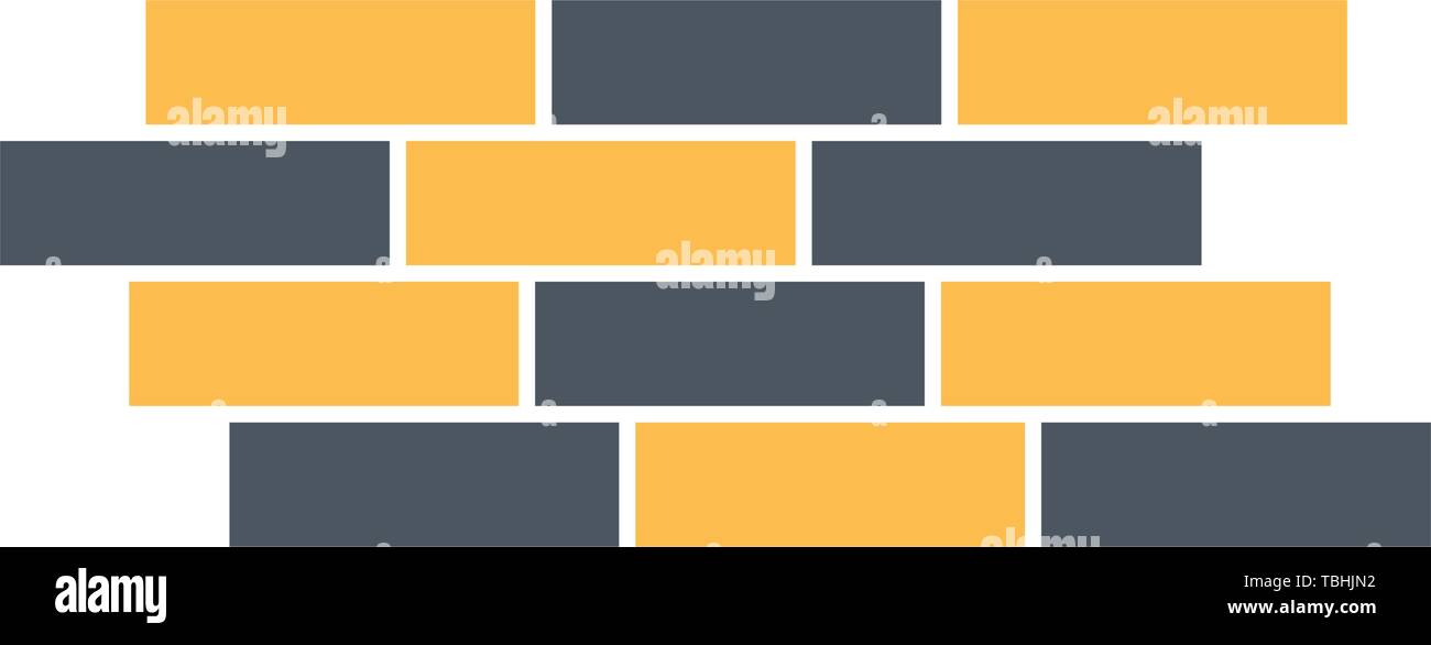 Concrete wall icon - vector Stock Vector