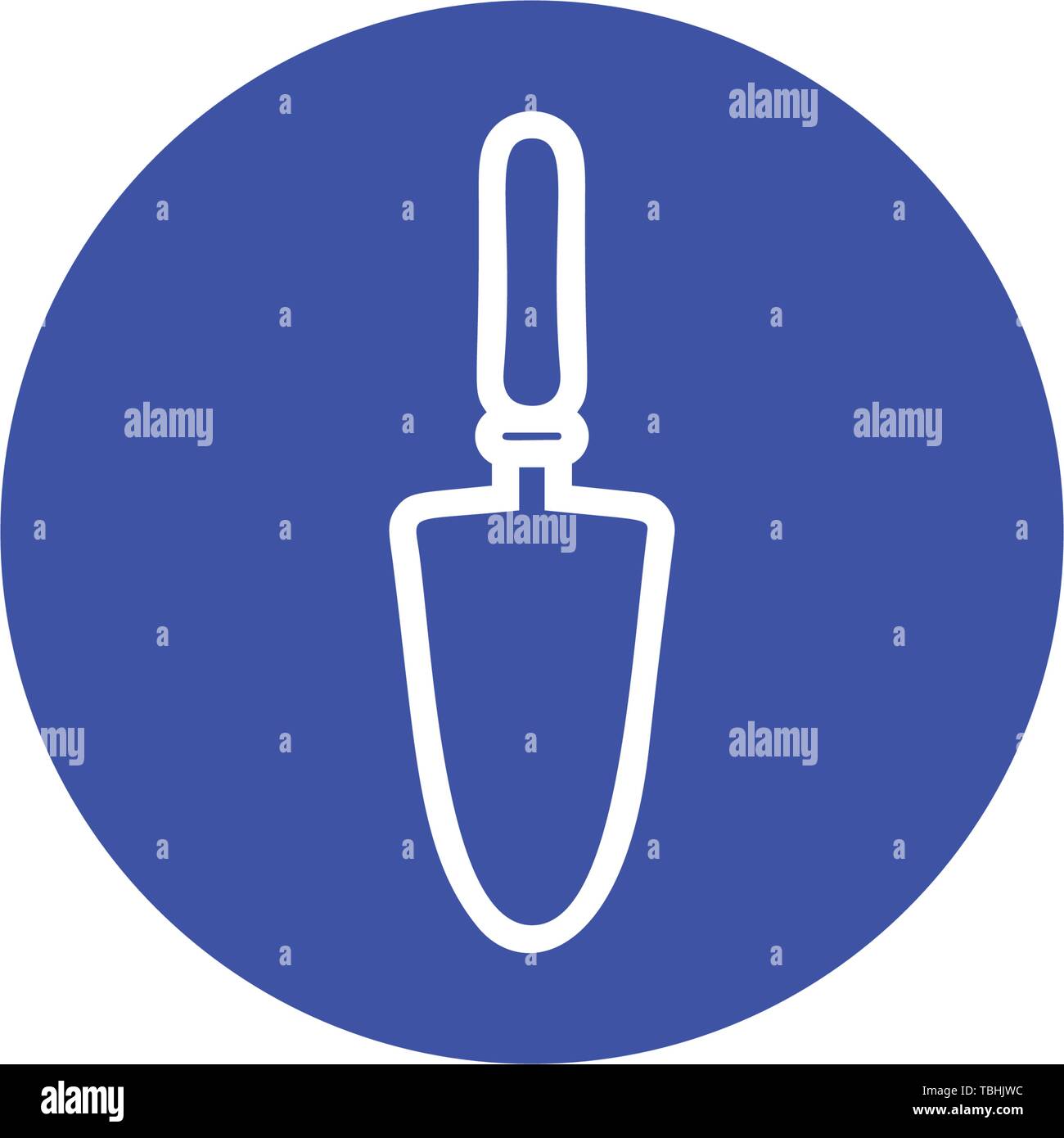 Trowel sign icon - vector Stock Vector