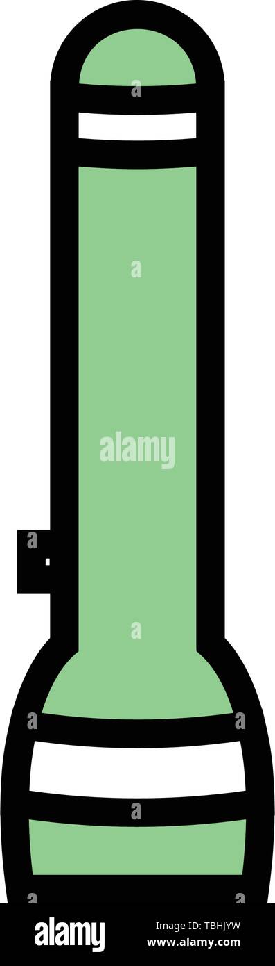 Flashlight icon - Torch light sign - vector Stock Vector