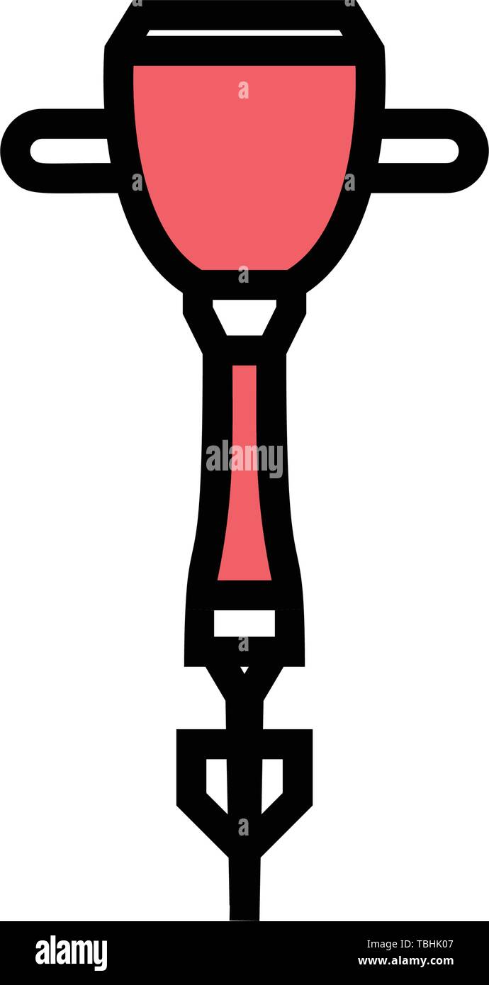 Drill machine icon - vector Stock Vector