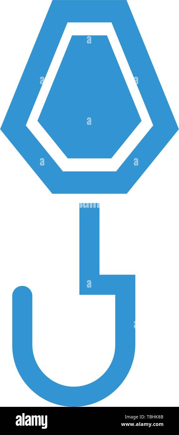 Crane hook sign icon - vector Stock Vector