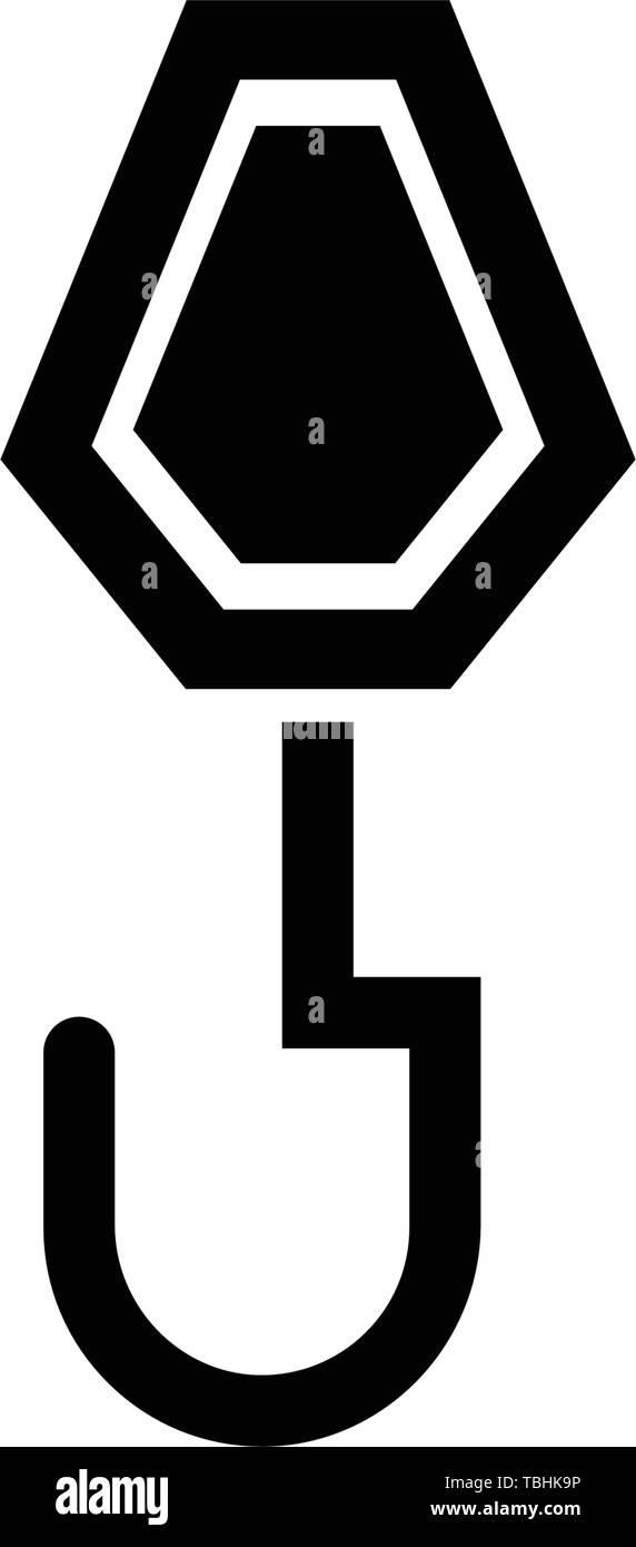 Crane hook sign icon - vector Stock Vector