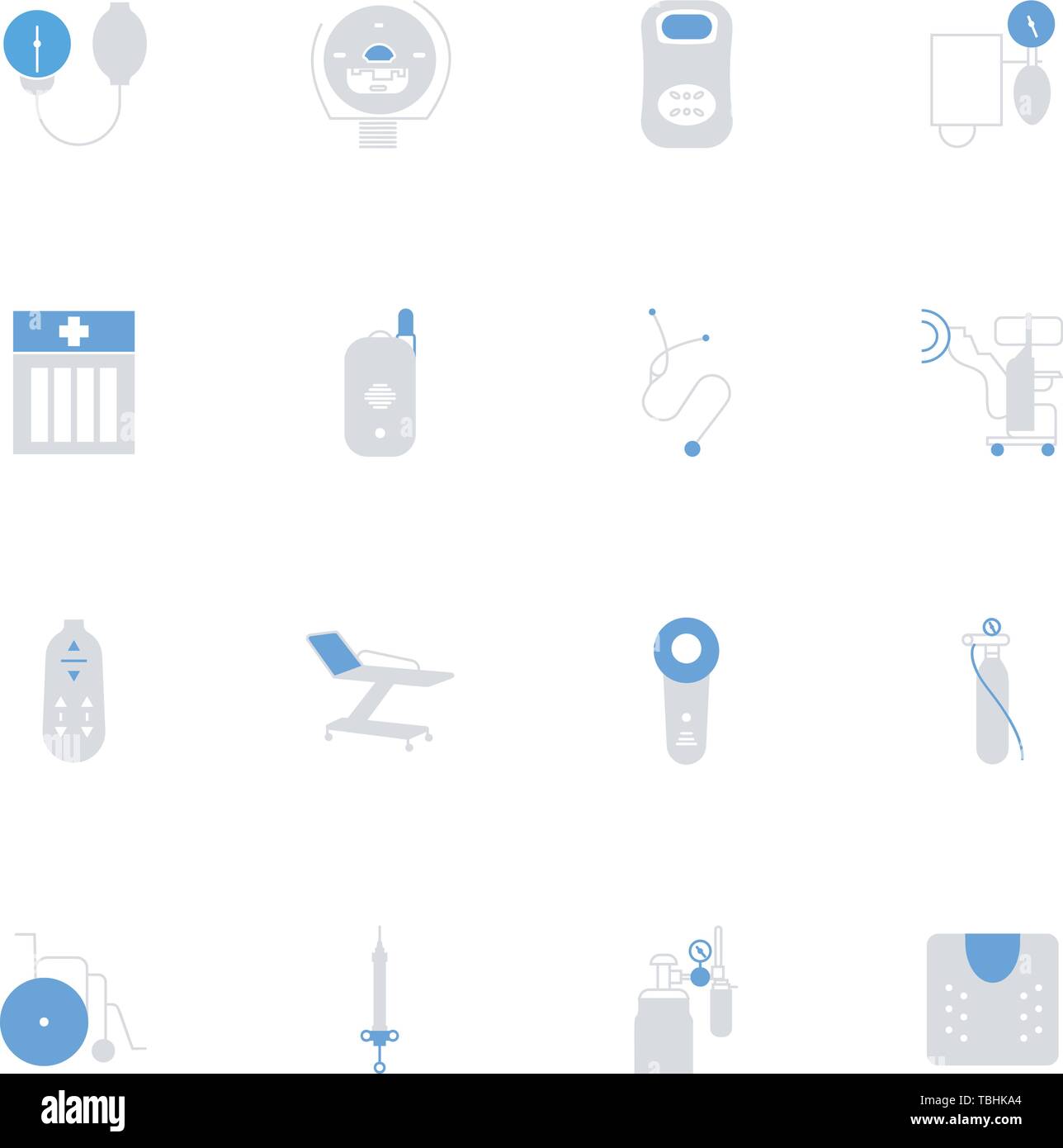 Medical Icons set - flat style color vector - Vector Stock Vector
