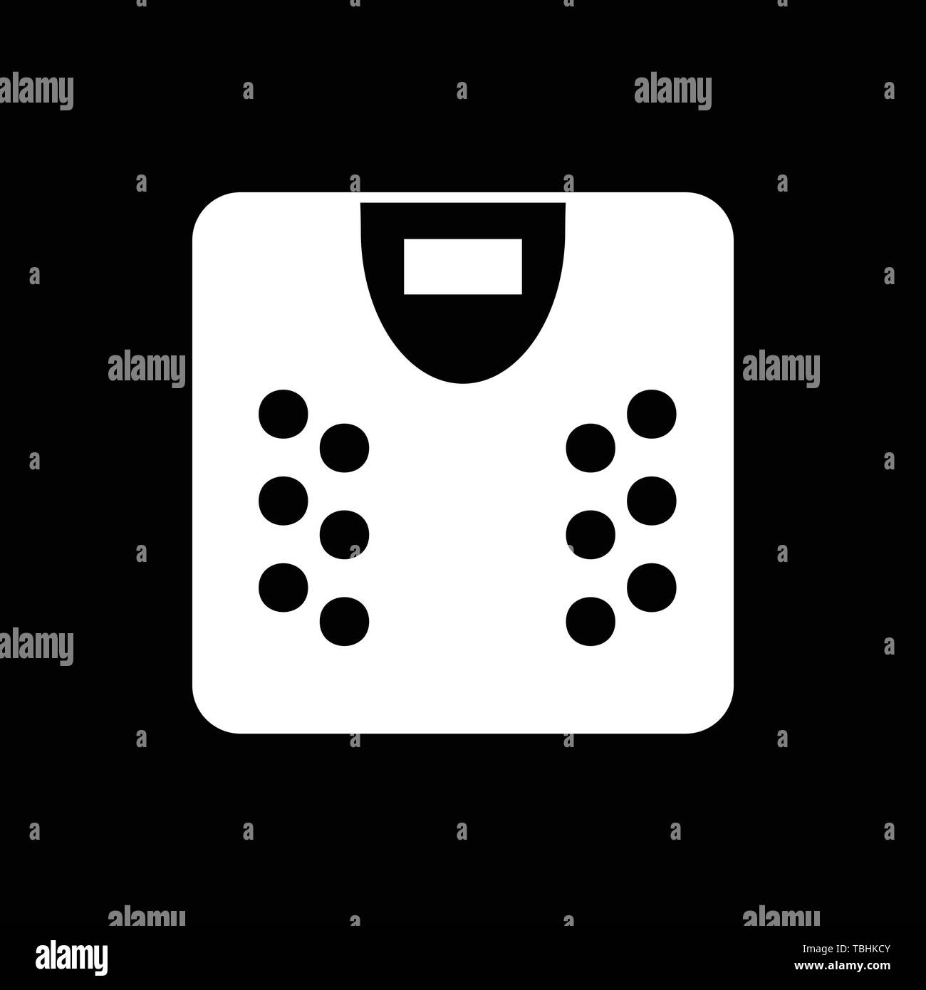 Scale icon Outline illustration of a scale vector icon for the web