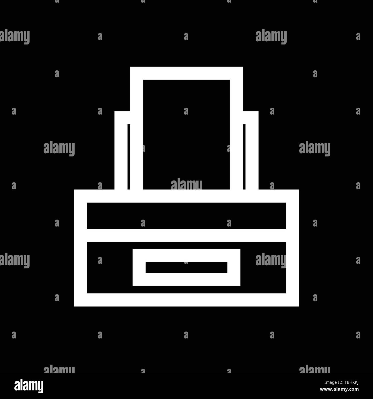 Printer icon vector Fax sign Stock Vector Image & Art Alamy