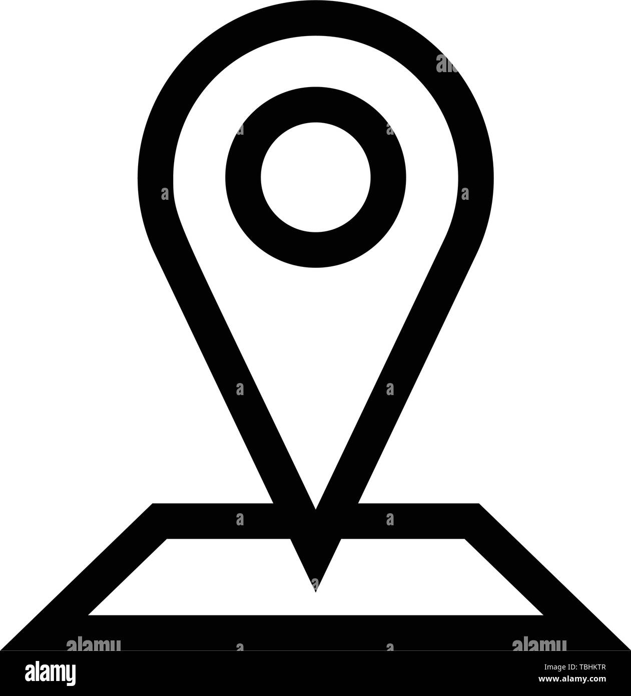 Location icon vector - Pin point sign Stock Vector Image & Art - Alamy