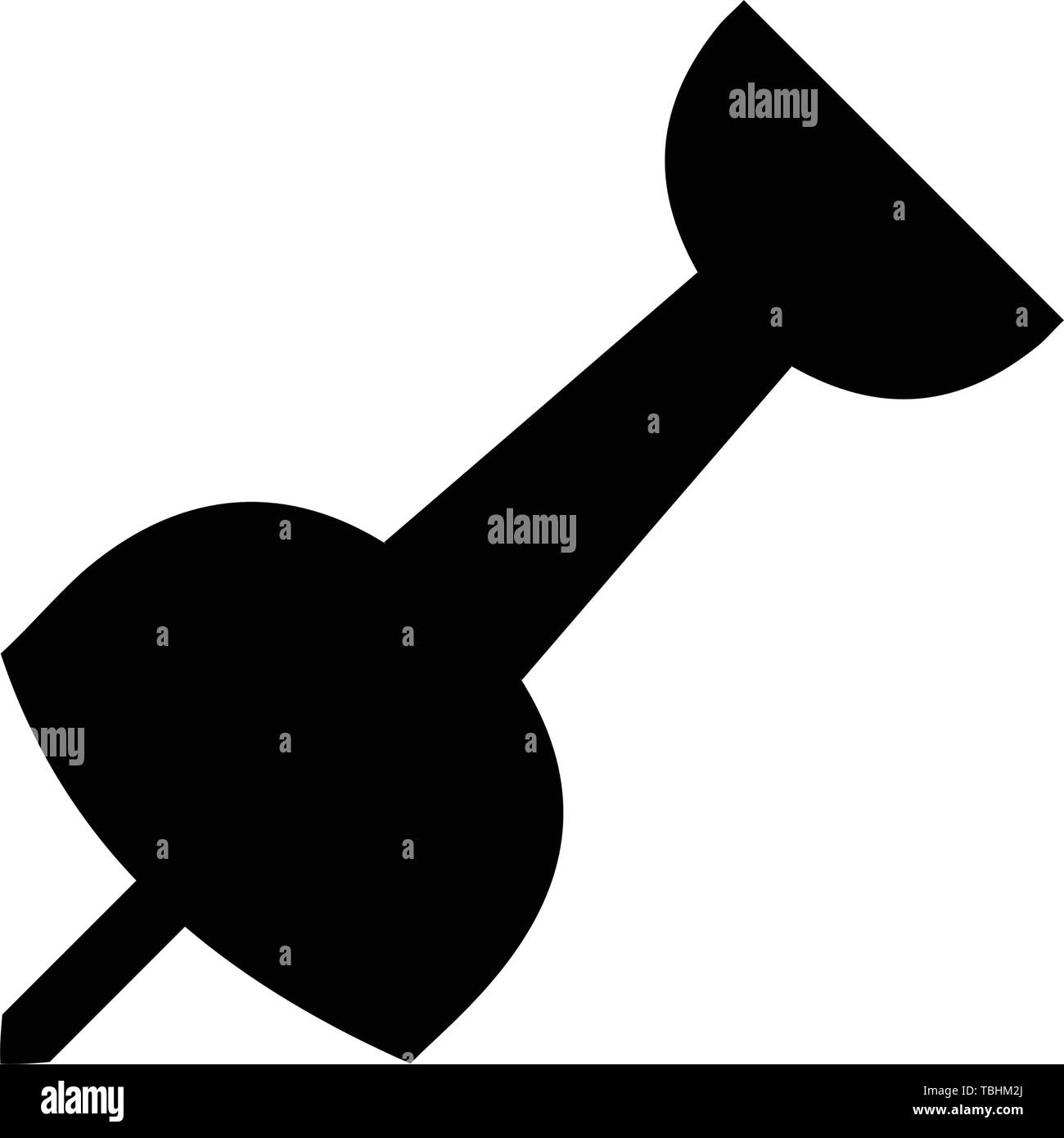 Push pin icon - vector Stock Vector Image & Art - Alamy