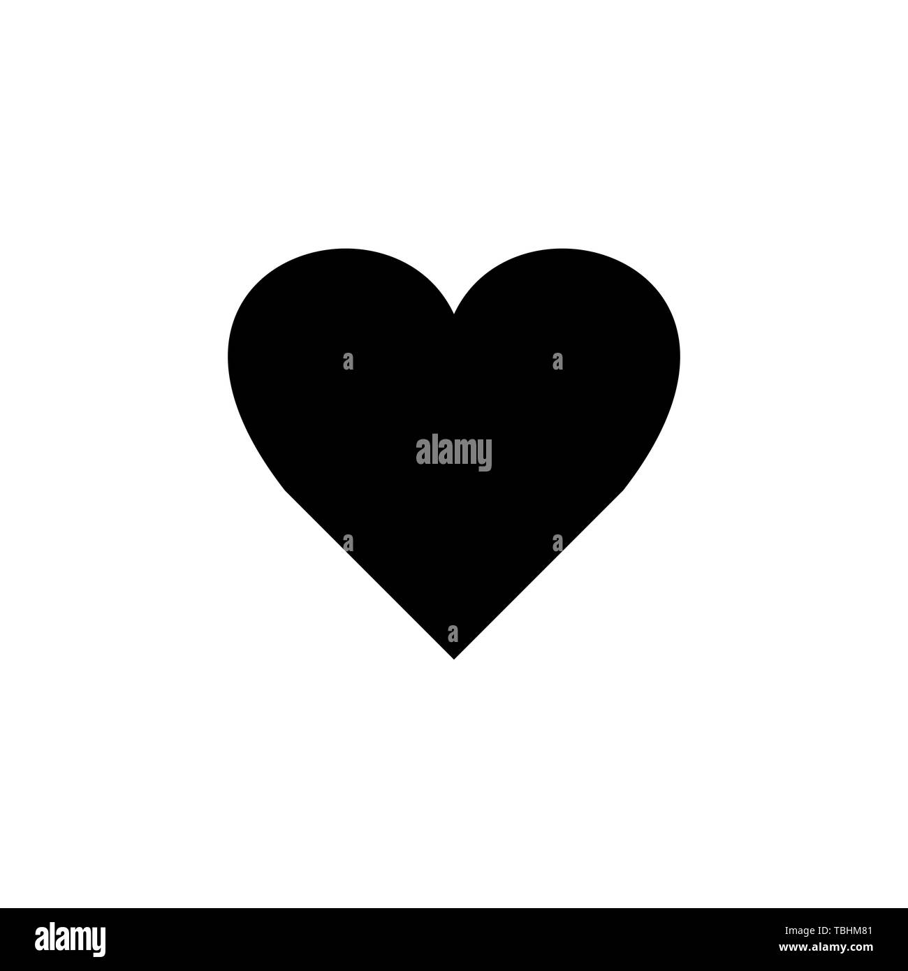 Heart vector icon, Love symbol. Valentine s Day sign, emblem isolated ...