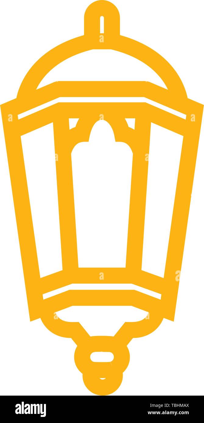 Ramadan Kareem Arabic Lantern sign - Mosque light icon Stock Vector ...