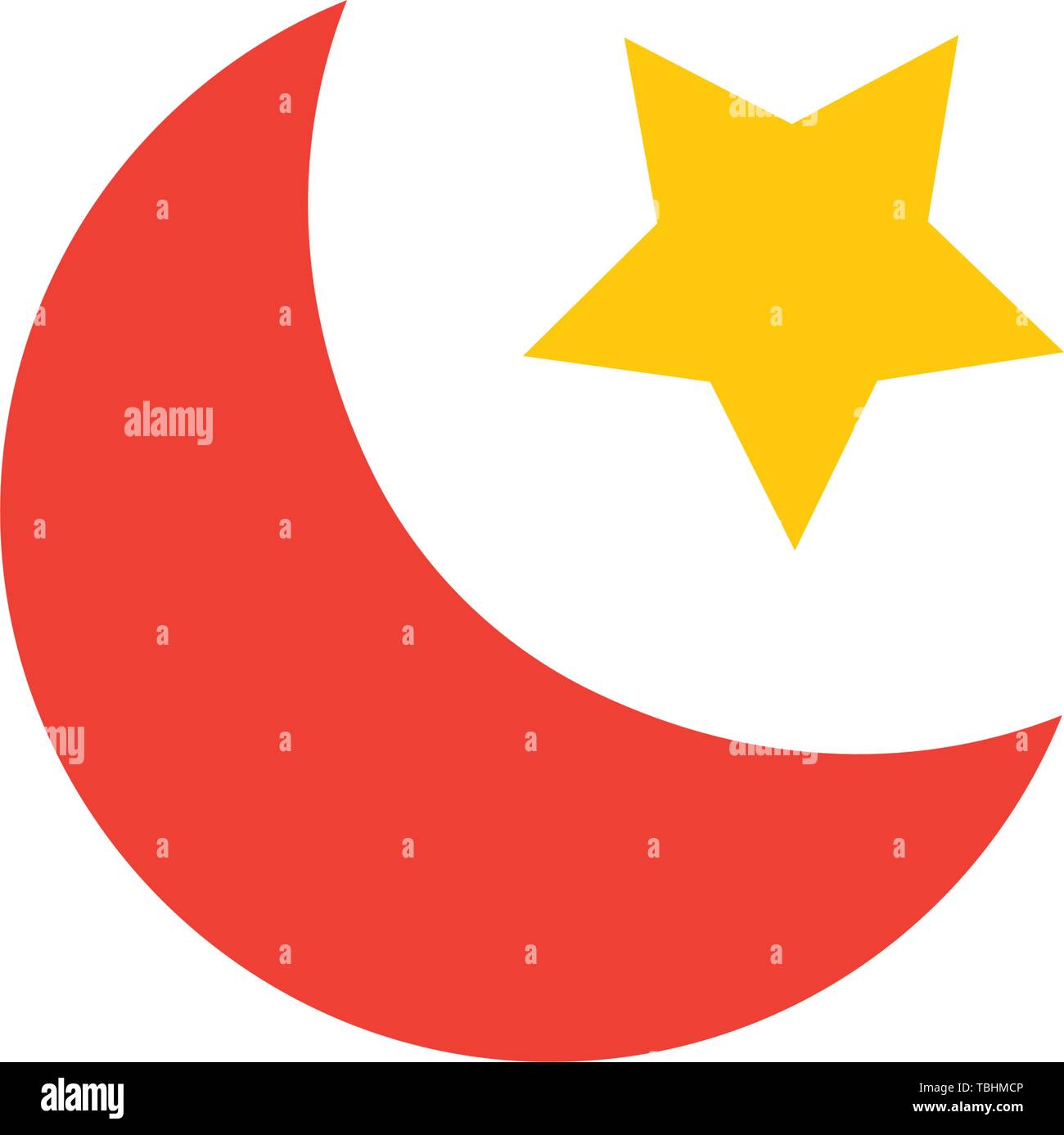 Ramadan moon icon vector Stock Vector Image & Art Alamy