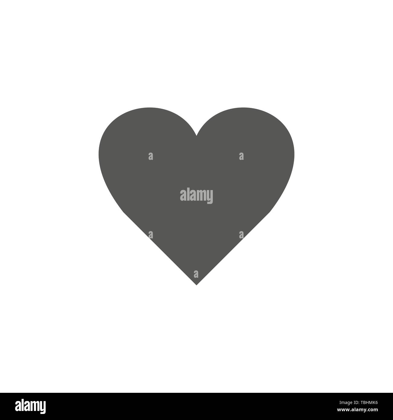 Heart vector icon, Love symbol. Valentine s Day sign, emblem isolated ...