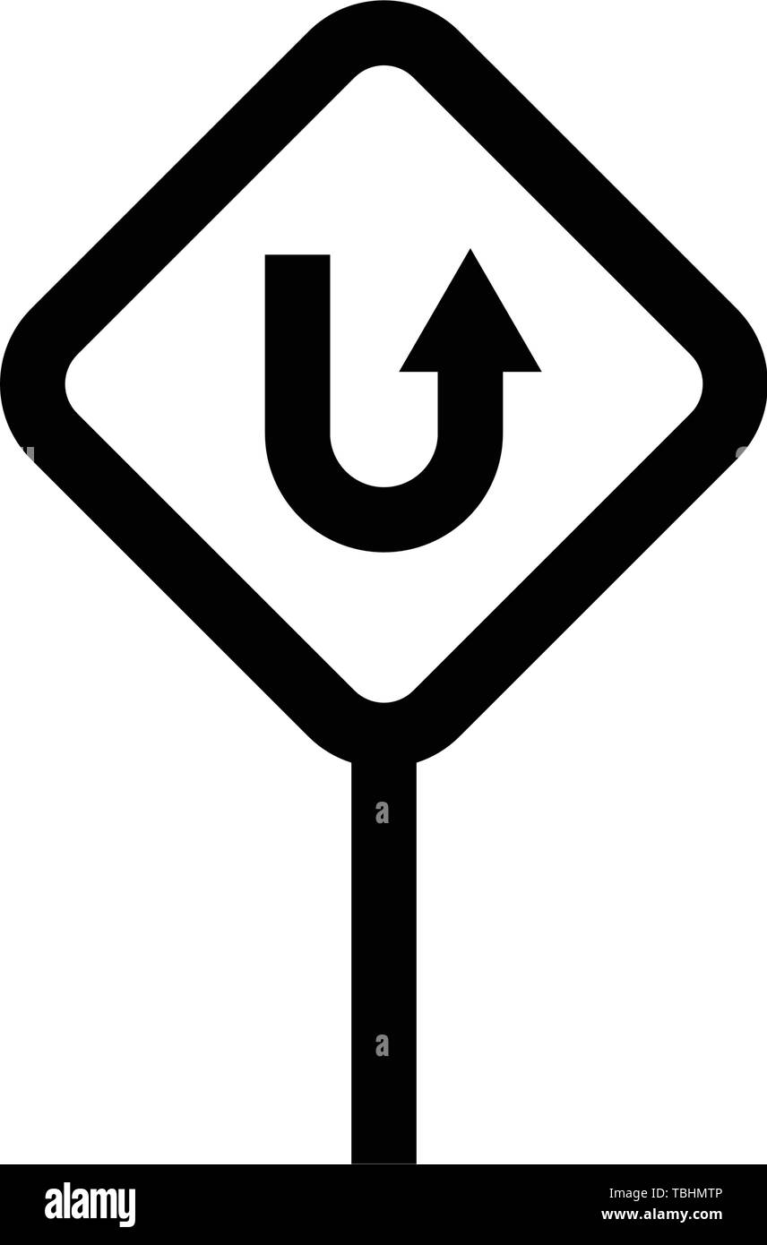 Road sign icon - road warning sign - vector Stock Vector
