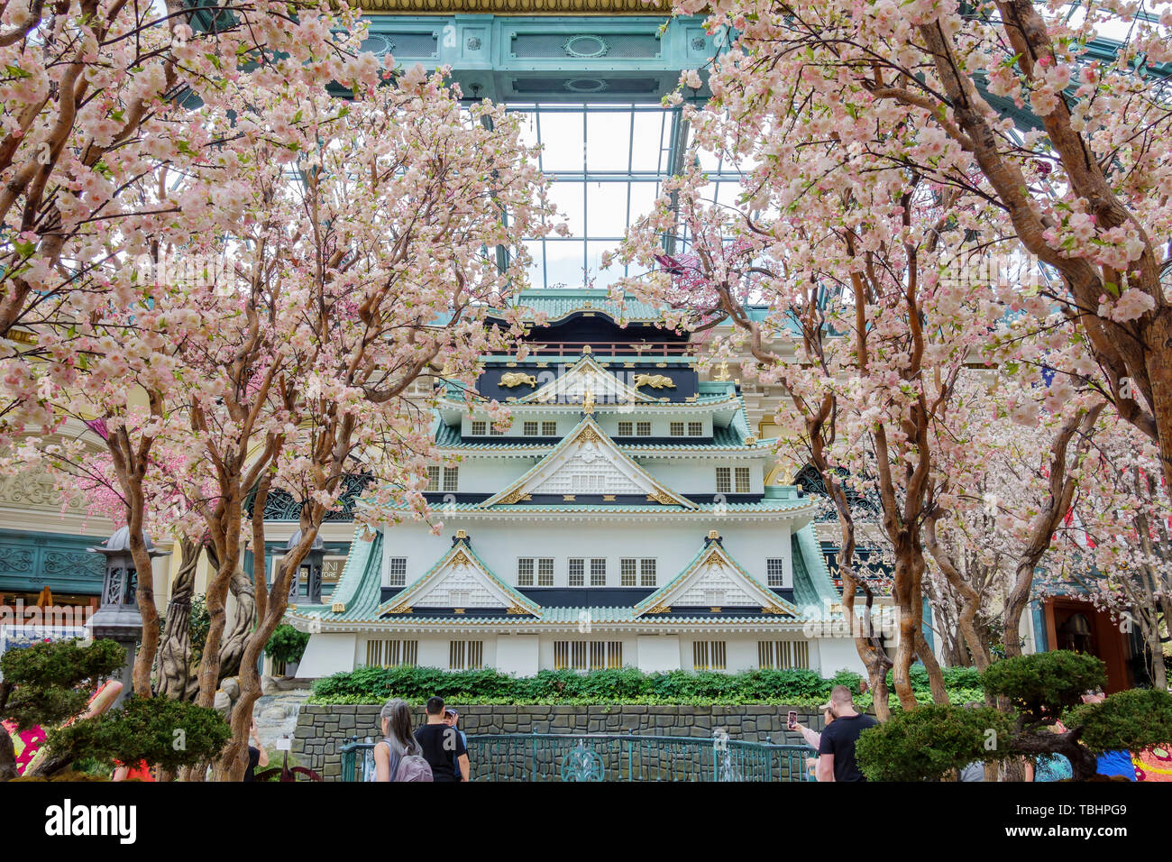 Las Vegas, APR 28 Special Japanese spring display in Bellagio