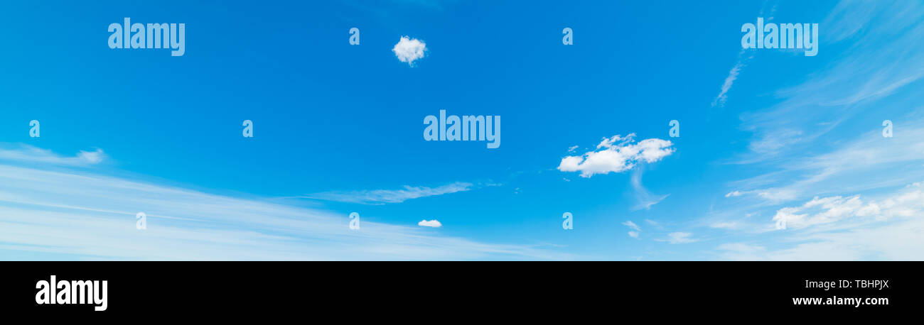 blue sky with white soft clouds Stock Photo - Alamy