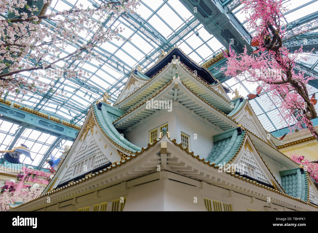 Las Vegas, APR 28 Special Japanese spring display in Bellagio