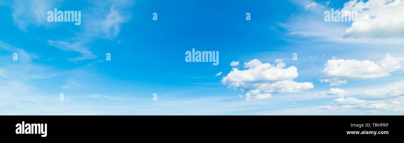 blue sky with white soft clouds Stock Photo - Alamy