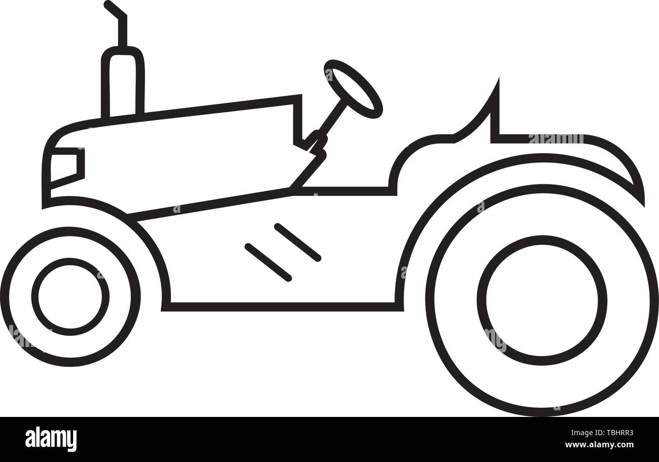 Tractor icon linear style Stock Vector Image & Art - Alamy