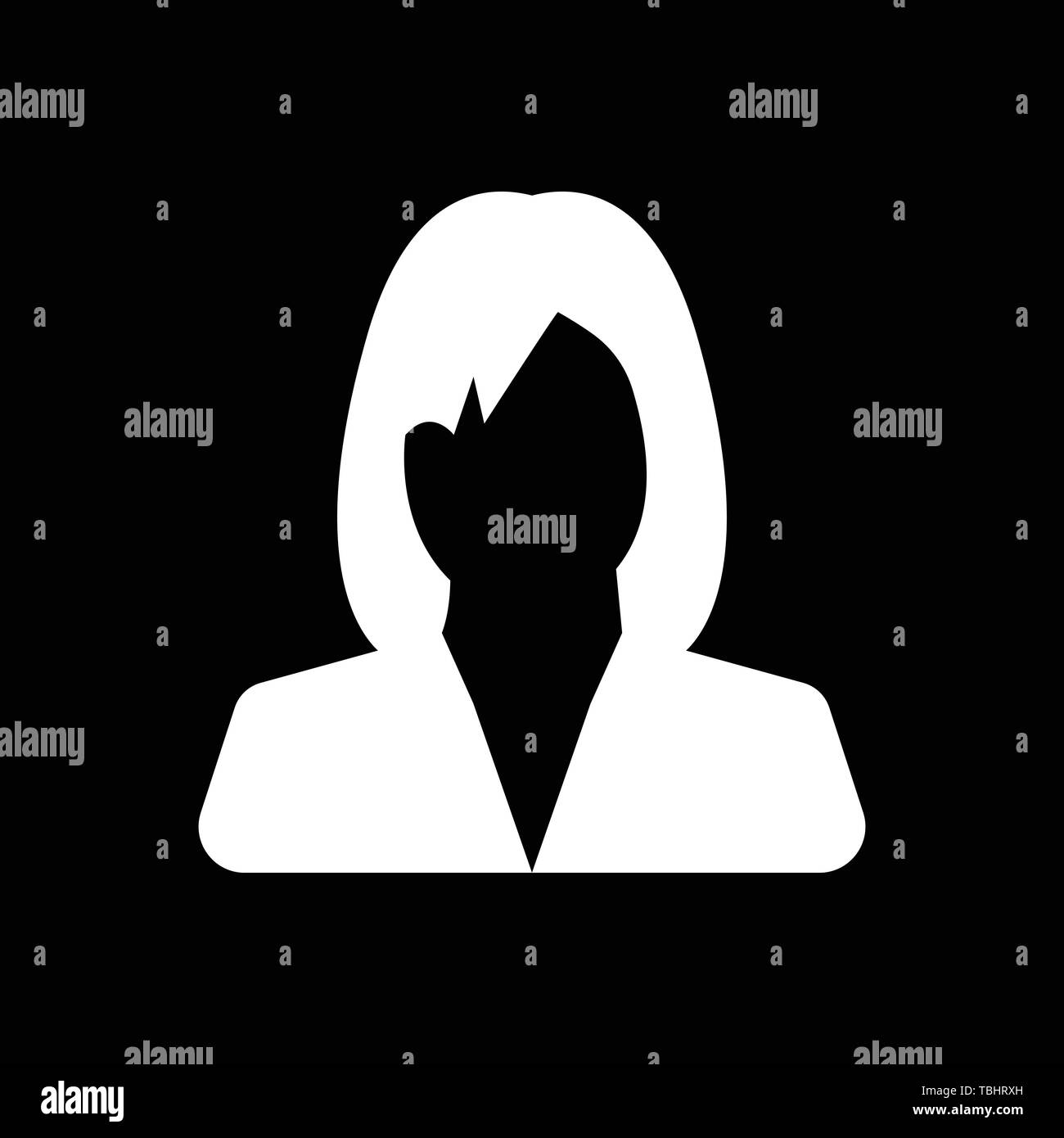 Blue profile head avatar Black and White Stock Photos & Images - Alamy