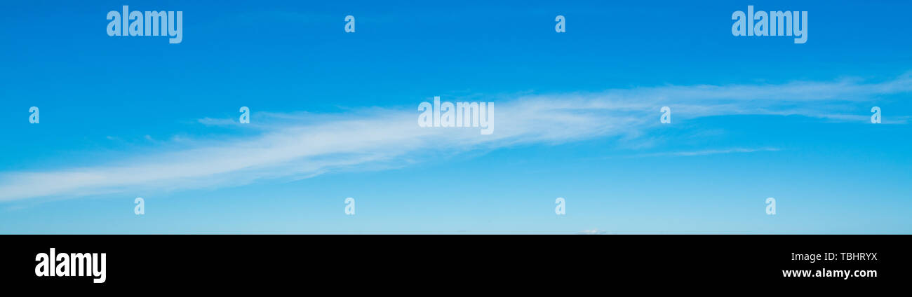 blue sky with white soft clouds Stock Photo - Alamy
