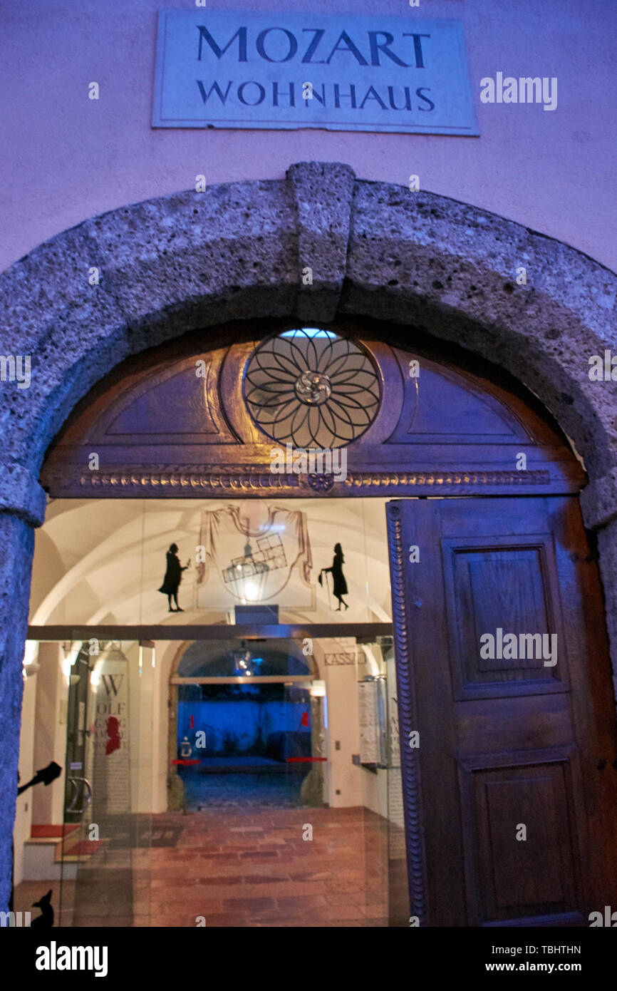 Mozart House Salzburg Austria Stock Photos & Mozart House Salzburg