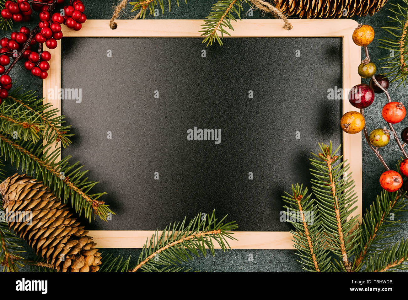 Christmas theme blackboard Stock Photo - Alamy