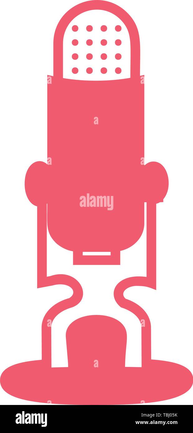 Microphone icon vector - Glyph sign Stock Vector Image & Art - Alamy