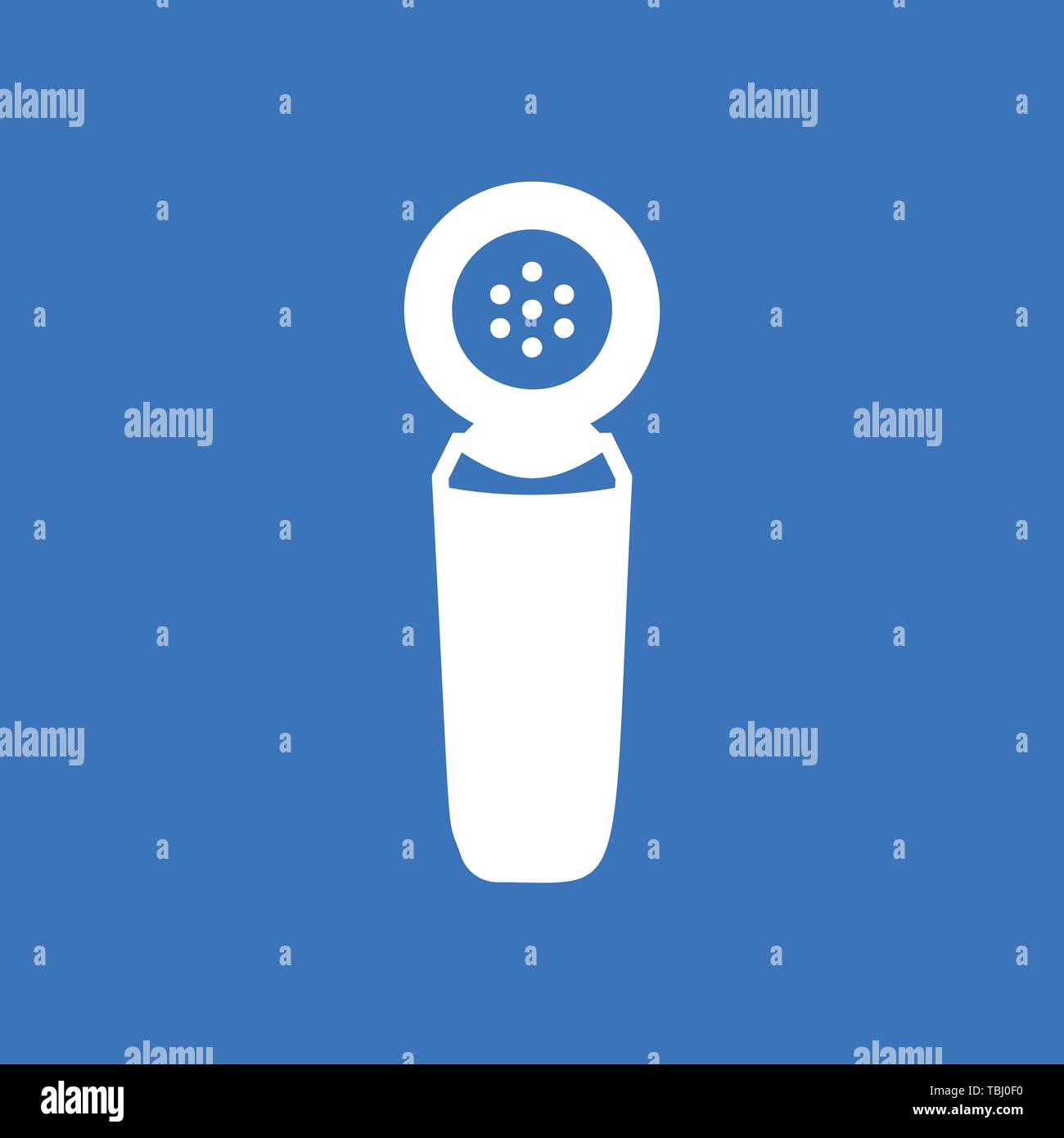 Microphone icon vector - Glyph sign Stock Vector