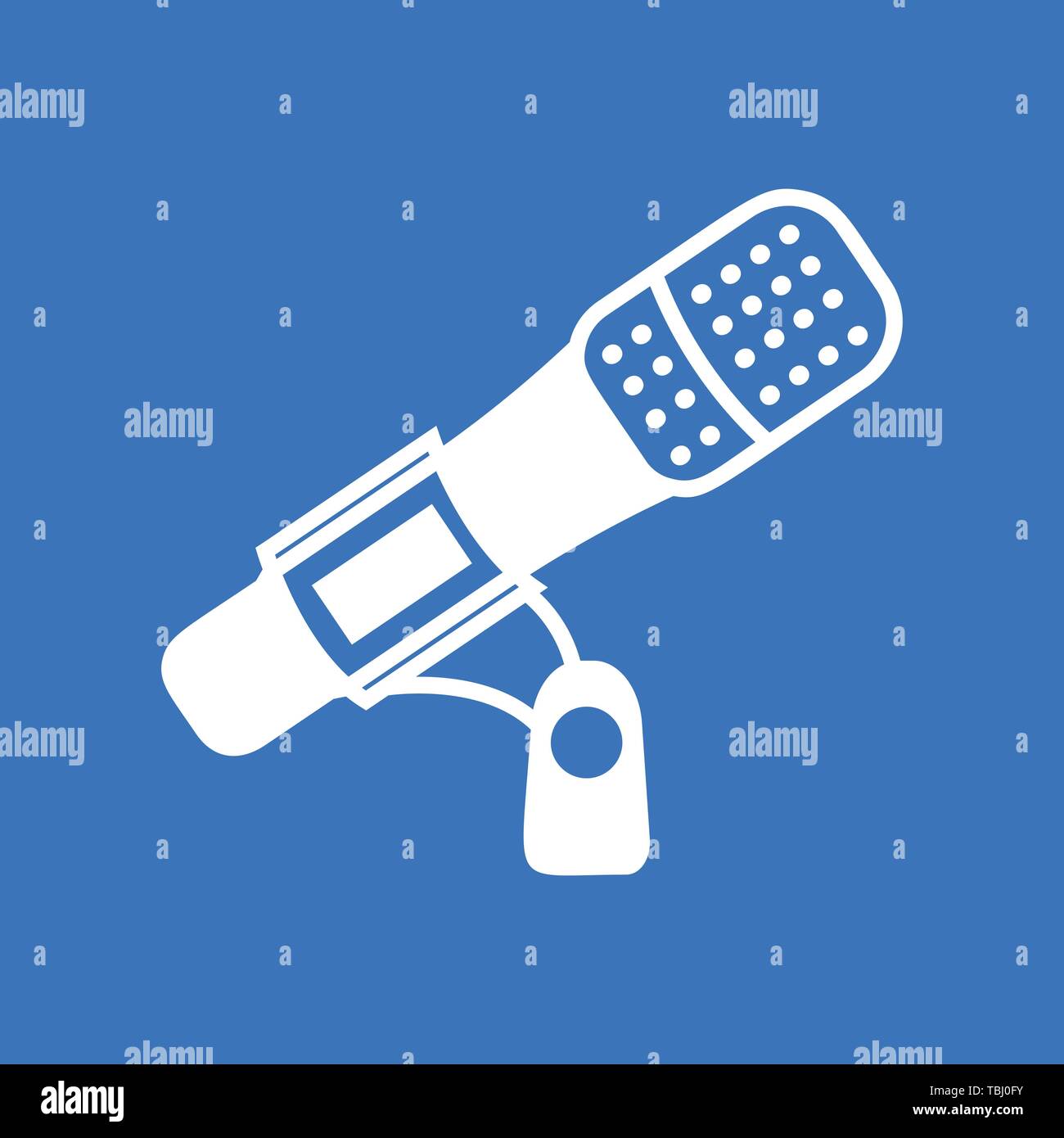 Microphone icon vector - Glyph sign Stock Vector Image & Art - Alamy