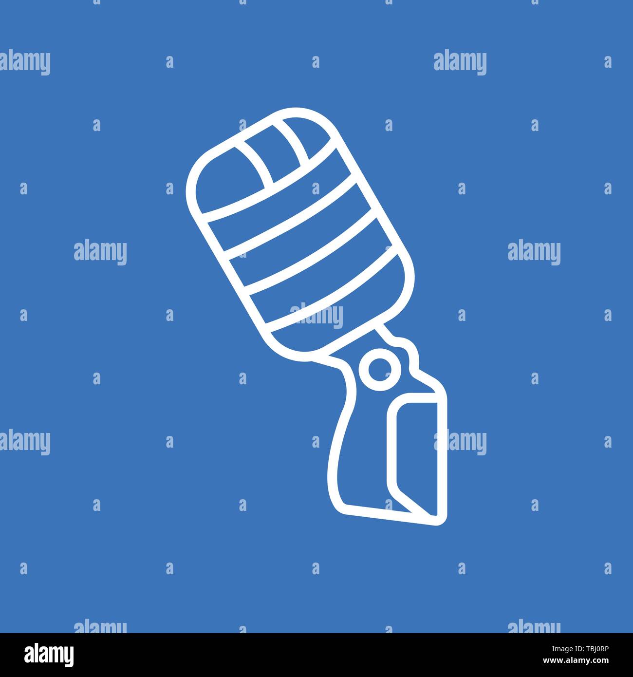 Microphone icon vector - Line art Stock Vector Image & Art - Alamy