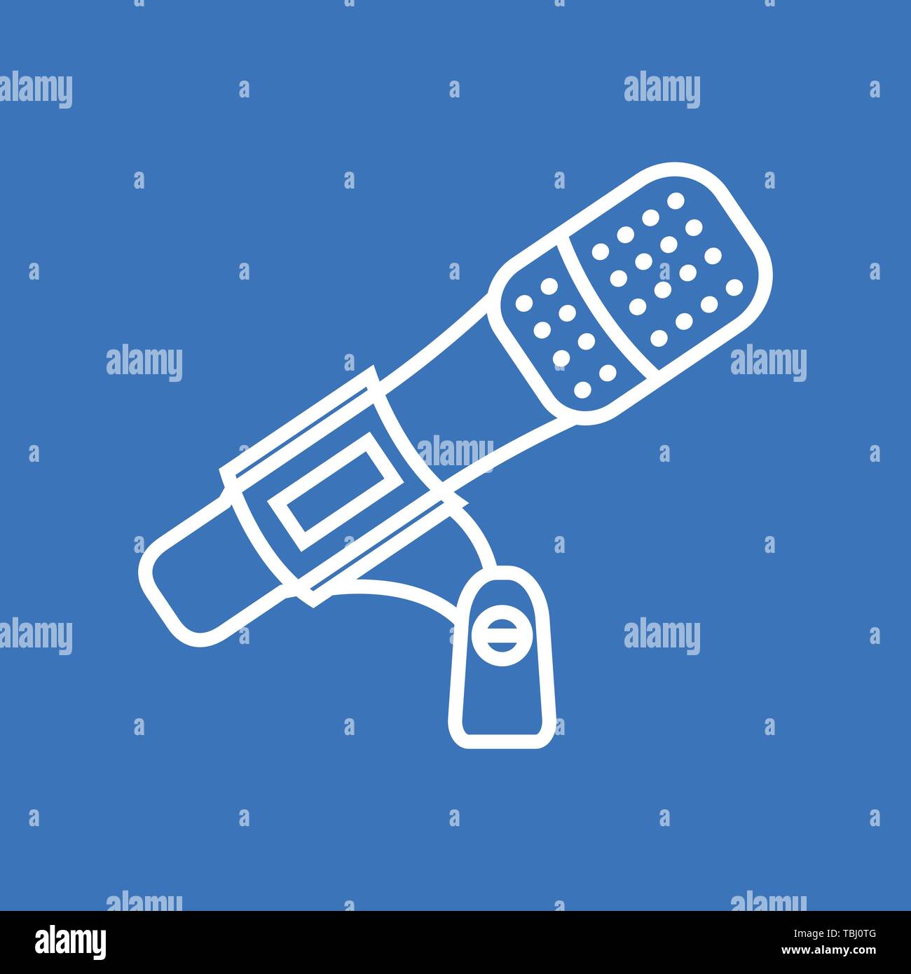 Microphone icon vector - Line art Stock Vector Image & Art - Alamy
